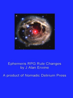 cover image of Ephemeris RPG Rule Changes